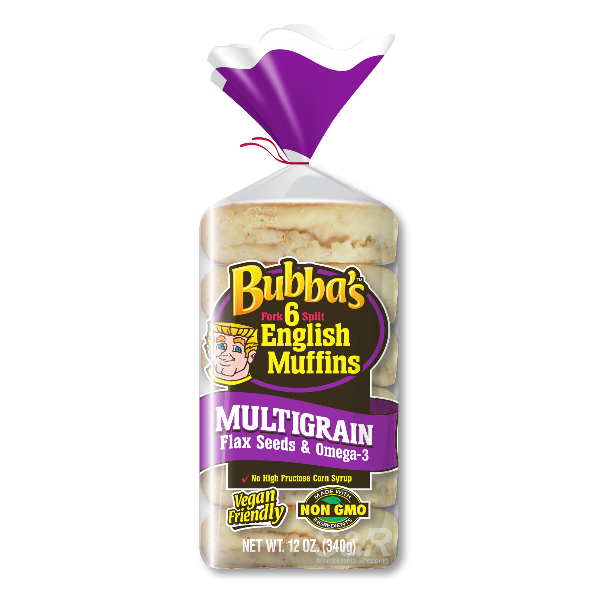 Bubbas English Muffins Multigrain 6pcs